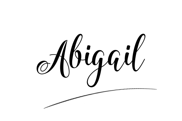 The best stylish Abigail name signature simple easy in English