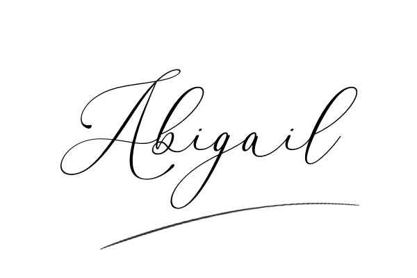 The best stylish Abigail name signature simple easy in English