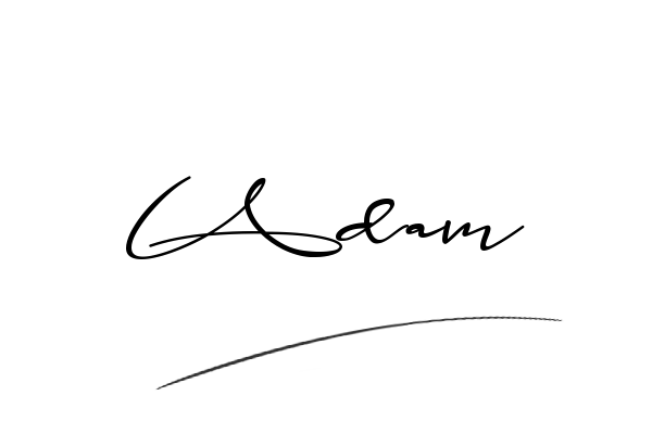 The best stylish Adam name signature simple easy in English