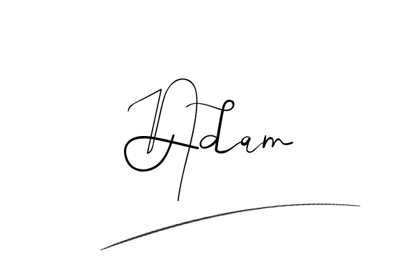 The best stylish Adam name signature simple easy in English