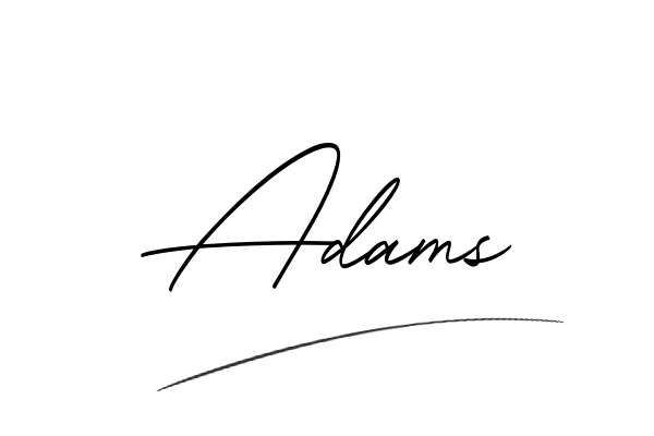 The best stylish Adams name signature simple easy in English