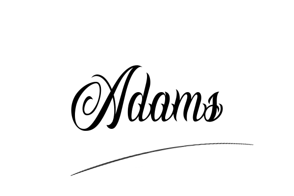 The best stylish Adams name signature simple easy in English