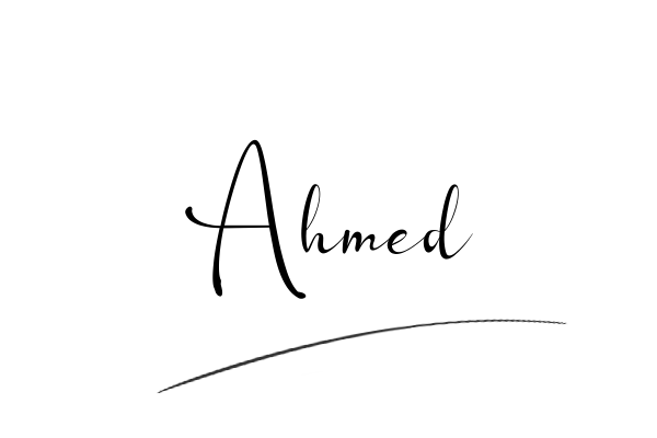 The best stylish Ahmed name signature simple easy in English