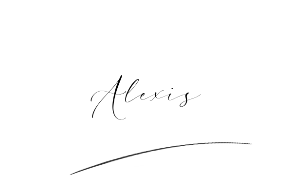 The best stylish Alexis name signature simple easy in English