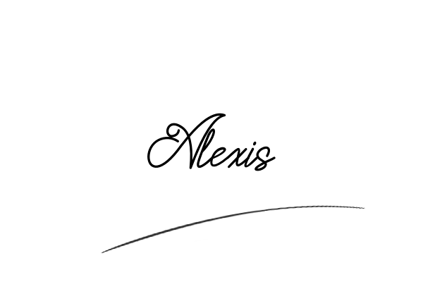 The best stylish Alexis name signature simple easy in English