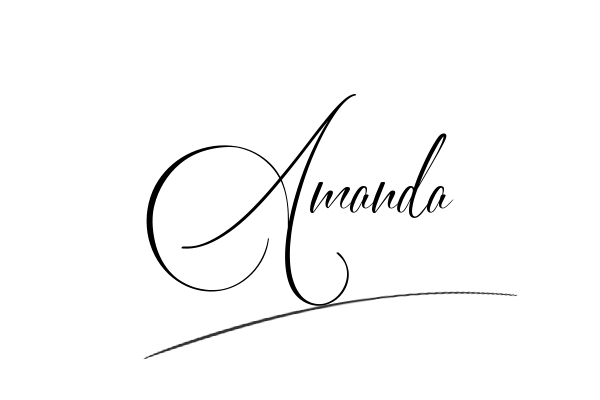 The best stylish Amanda name signature simple easy in English