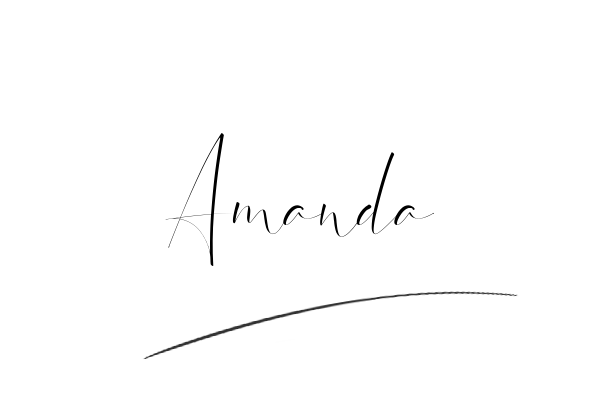 The best stylish Amanda name signature simple easy in English