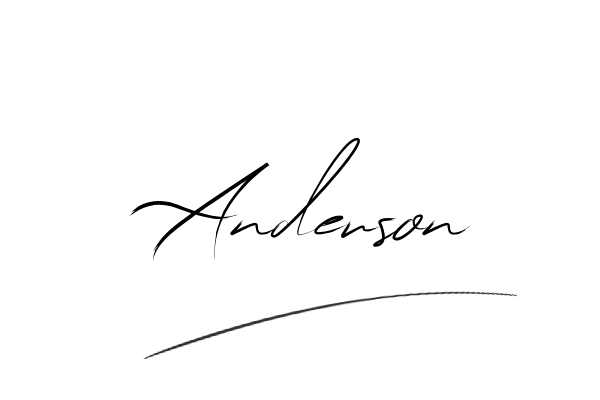 The best stylish Anderson name signature simple easy in English