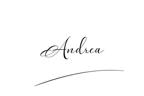 The best stylish Andrea name signature simple easy in English