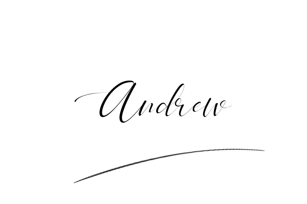 The best stylish Andrew name signature simple easy in English
