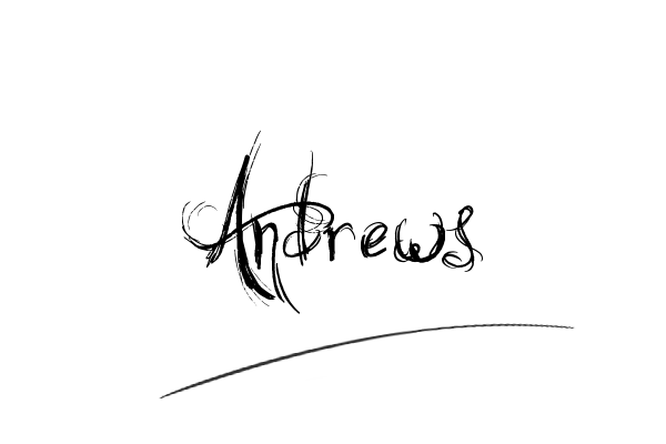 The best stylish Andrews name signature simple easy in English