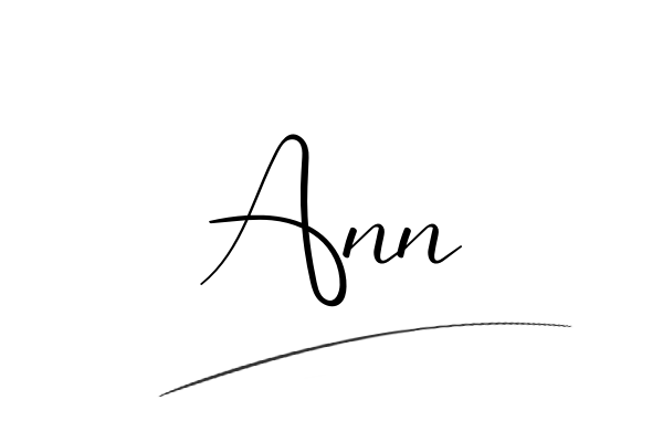 The best stylish Ann name signature simple easy in English