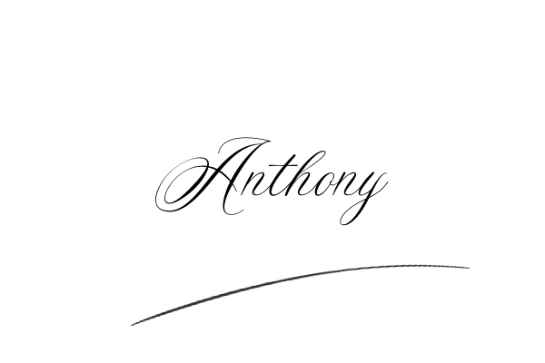 The best stylish Anthony name signature simple easy in English