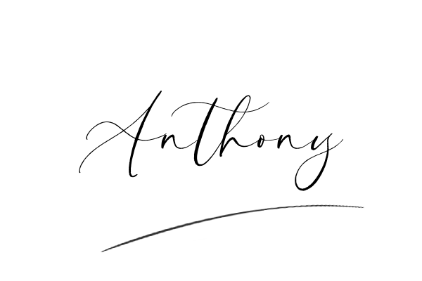 The best stylish Anthony name signature simple easy in English