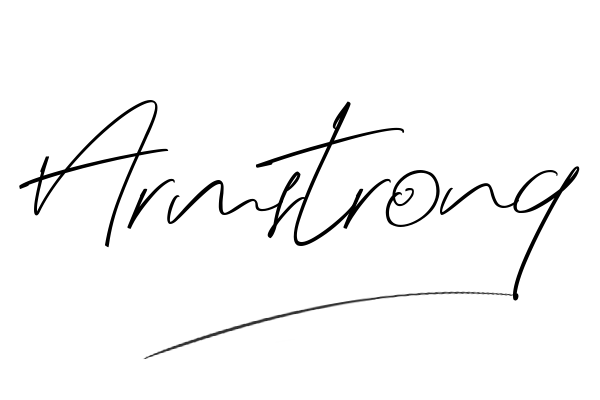 The best stylish Armstrong name signature simple easy in English