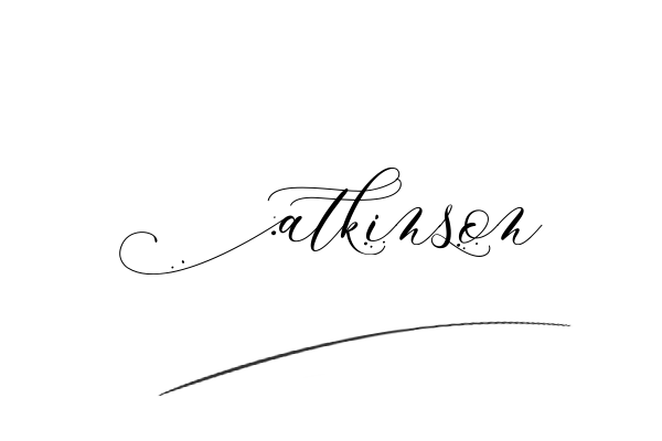 The best stylish Atkinson name signature simple easy in English