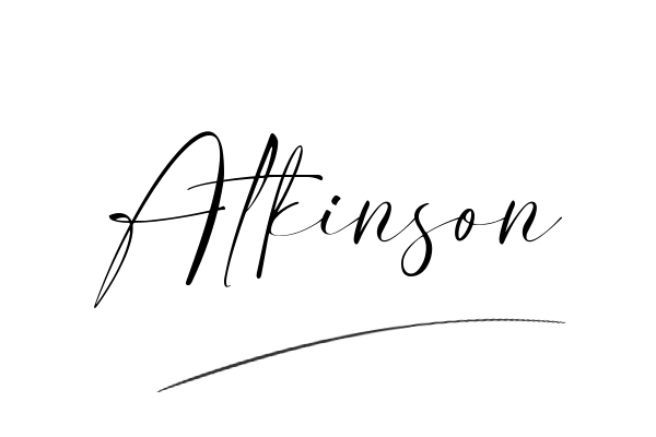 The best stylish Atkinson name signature simple easy in English