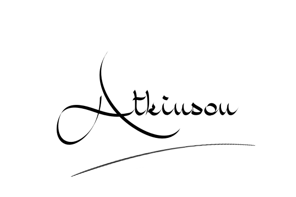 The best stylish Atkinson name signature simple easy in English