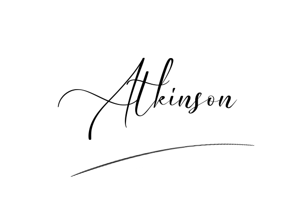 The best stylish Atkinson name signature simple easy in English