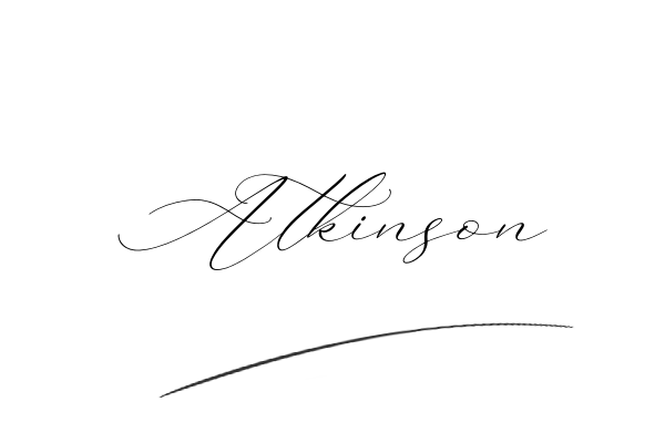 The best stylish Atkinson name signature simple easy in English