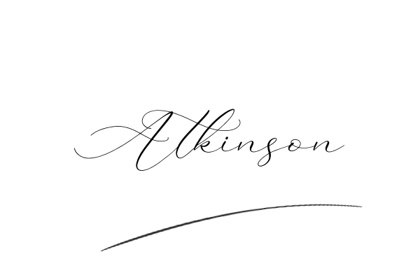 The best stylish Atkinson name signature simple easy in English