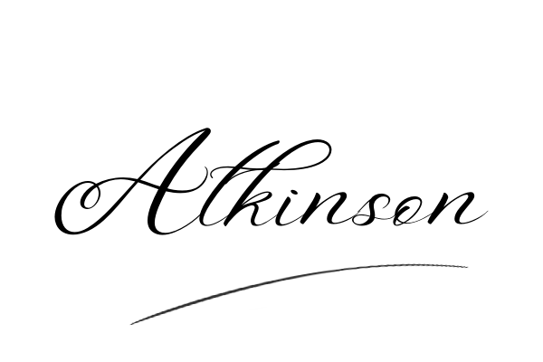 The best stylish Atkinson name signature simple easy in English