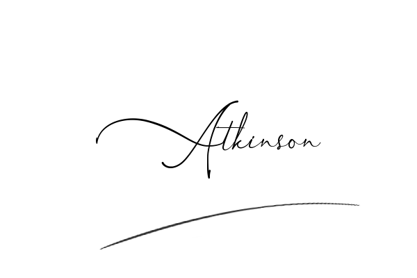 The best stylish Atkinson name signature simple easy in English