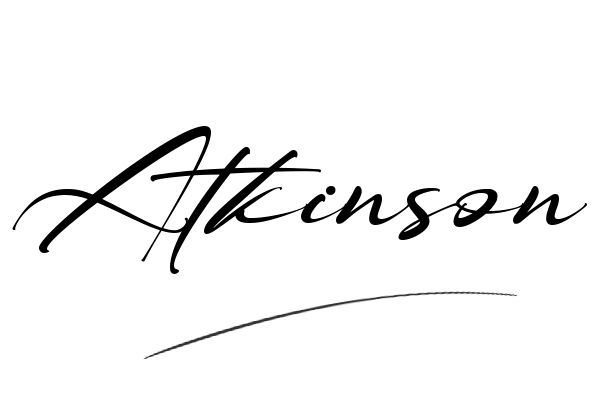 The best stylish Atkinson name signature simple easy in English