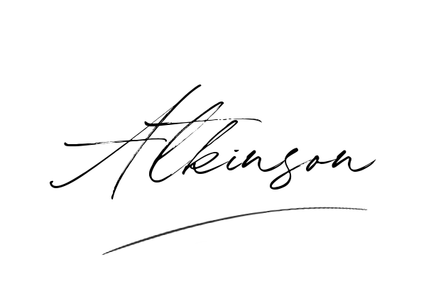 The best stylish Atkinson name signature simple easy in English