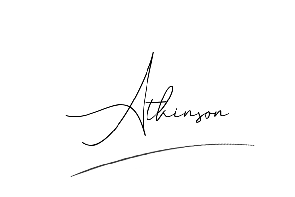The best stylish Atkinson name signature simple easy in English