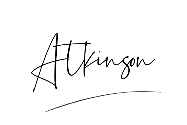 The best stylish Atkinson name signature simple easy in English