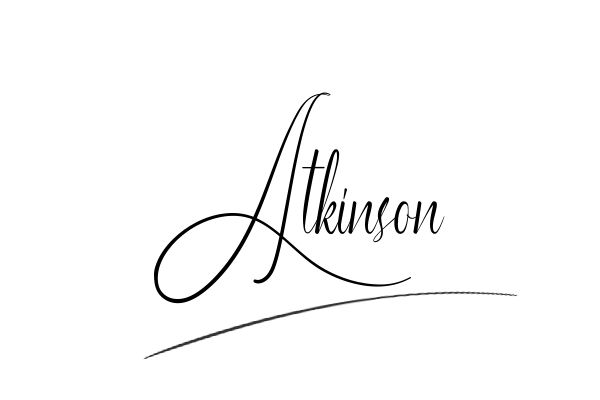 The best stylish Atkinson name signature simple easy in English