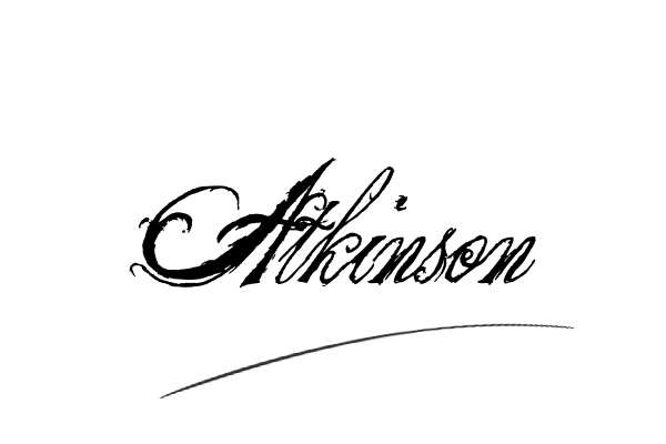 The best stylish Atkinson name signature simple easy in English