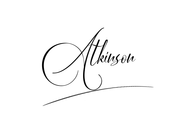 The best stylish Atkinson name signature simple easy in English