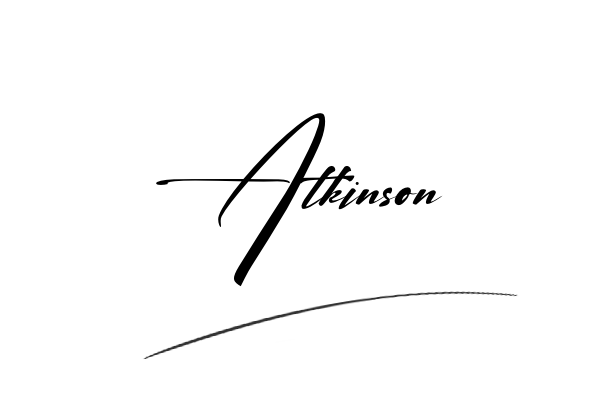 The best stylish Atkinson name signature simple easy in English