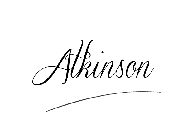 The best stylish Atkinson name signature simple easy in English