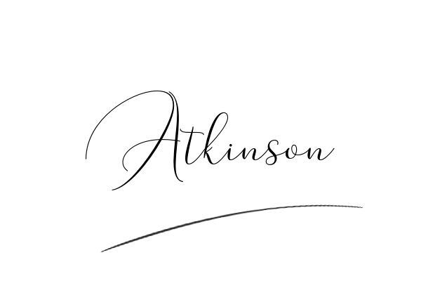 The best stylish Atkinson name signature simple easy in English