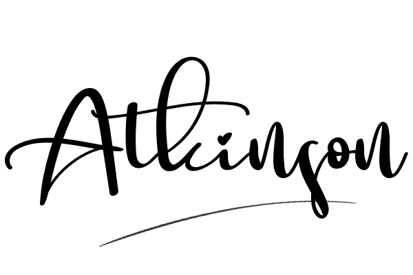 The best stylish Atkinson name signature simple easy in English