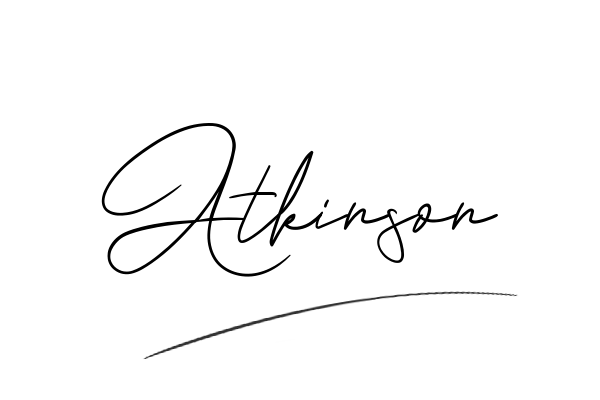 The best stylish Atkinson name signature simple easy in English
