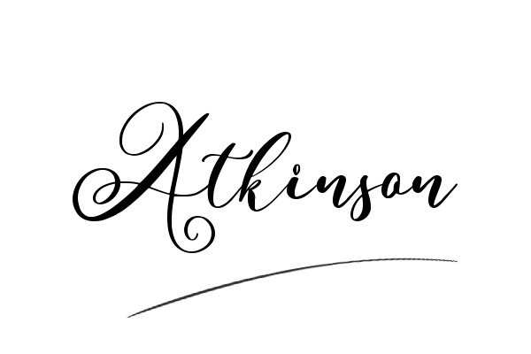 The best stylish Atkinson name signature simple easy in English