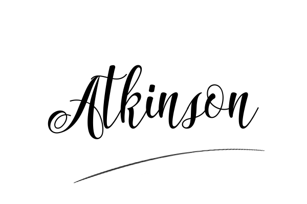 The best stylish Atkinson name signature simple easy in English