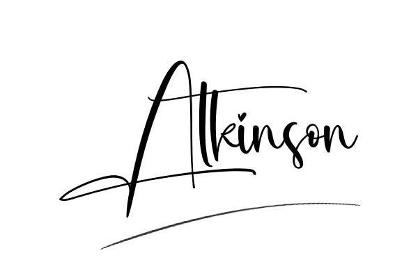 The best stylish Atkinson name signature simple easy in English