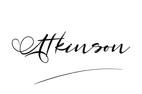 The best stylish Atkinson name signature simple easy in English