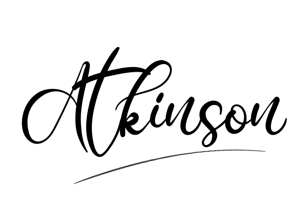 The best stylish Atkinson name signature simple easy in English