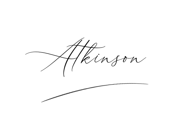 The best stylish Atkinson name signature simple easy in English