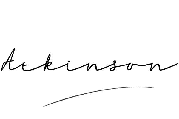 The best stylish Atkinson name signature simple easy in English