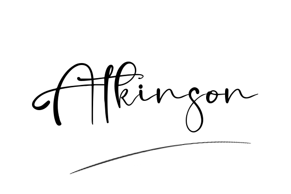 The best stylish Atkinson name signature simple easy in English