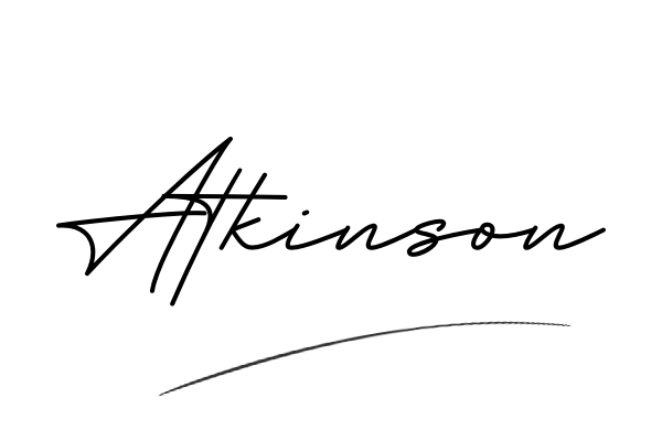 The best stylish Atkinson name signature simple easy in English