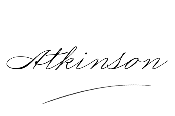 The best stylish Atkinson name signature simple easy in English