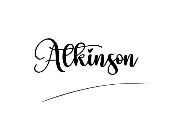 The best stylish Atkinson name signature simple easy in English